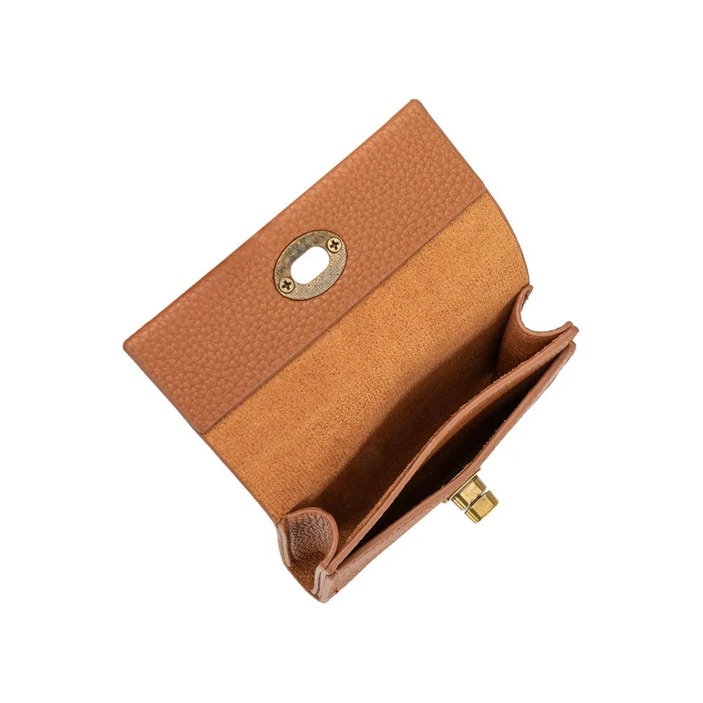 Rita Card Case Wallet in Saddle