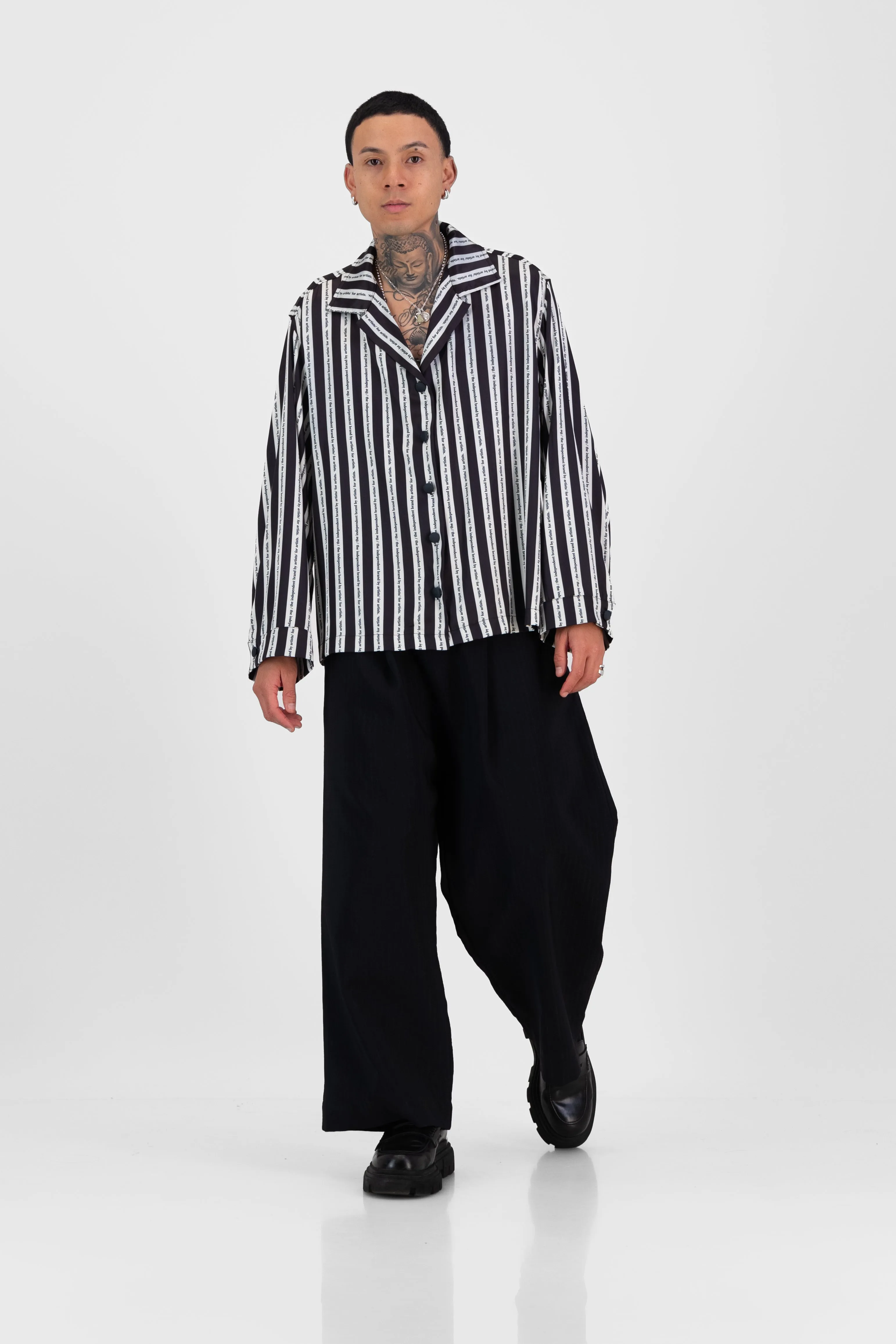 Satin Cocoon Bowler - Stripe