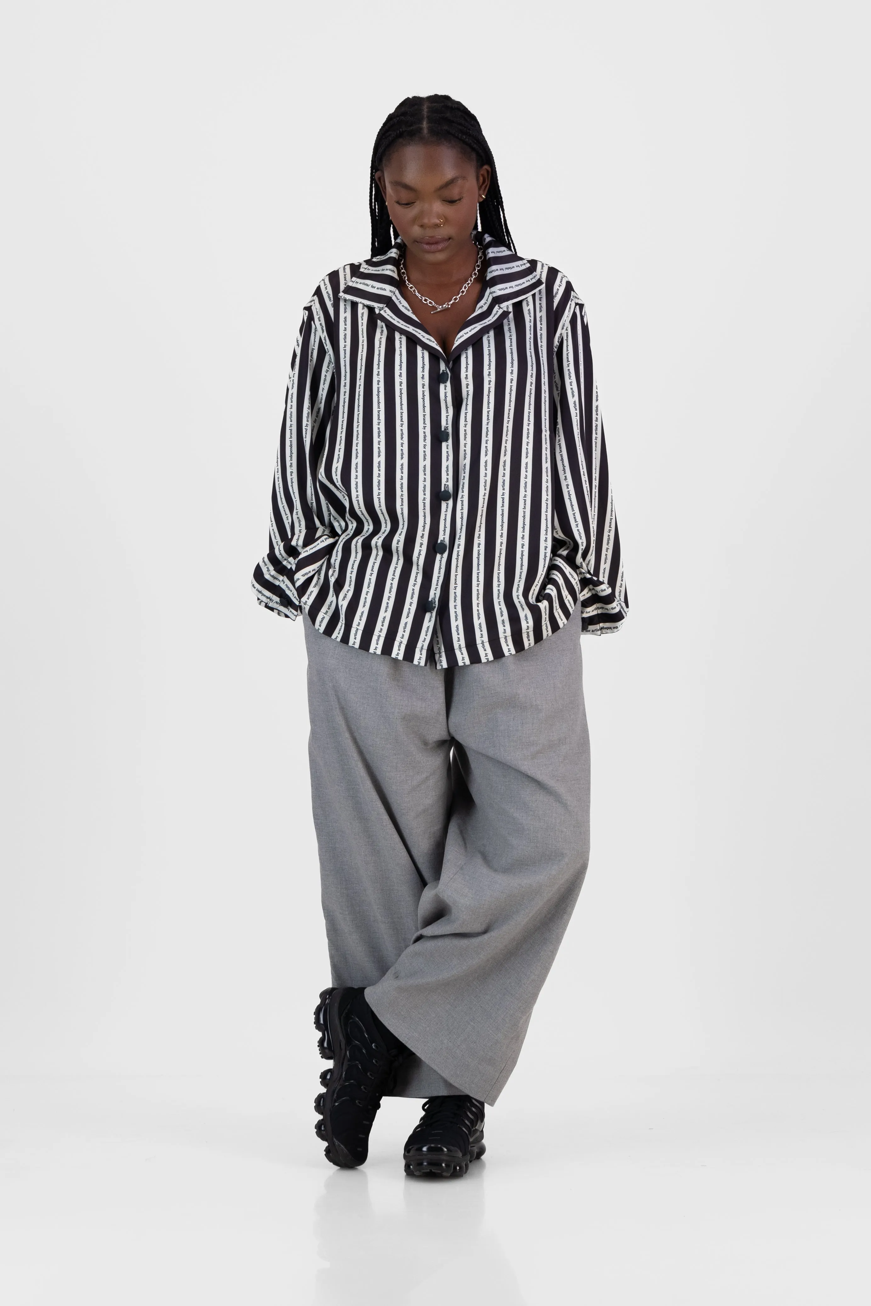 Satin Cocoon Bowler - Stripe