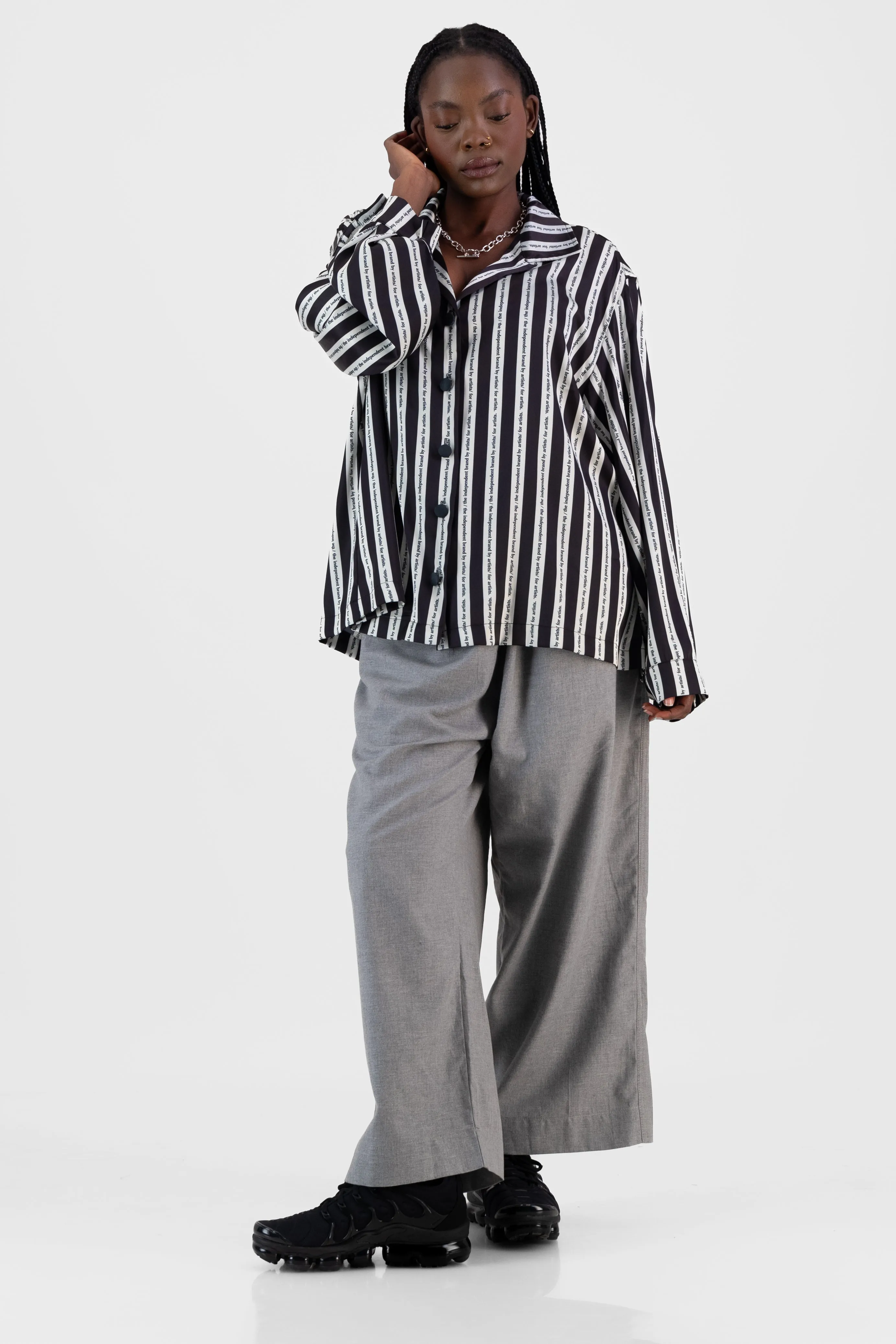 Satin Cocoon Bowler - Stripe