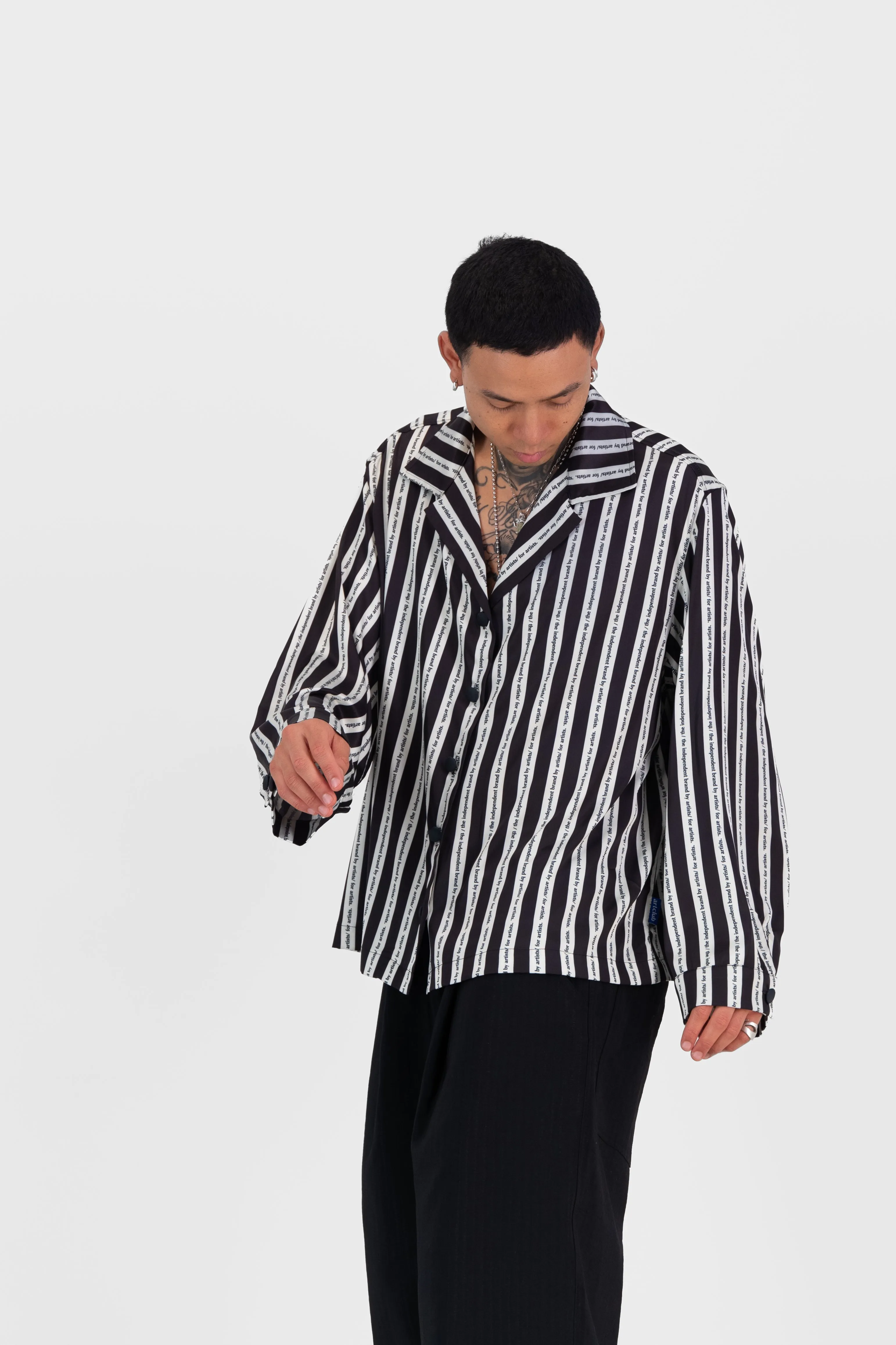 Satin Cocoon Bowler - Stripe