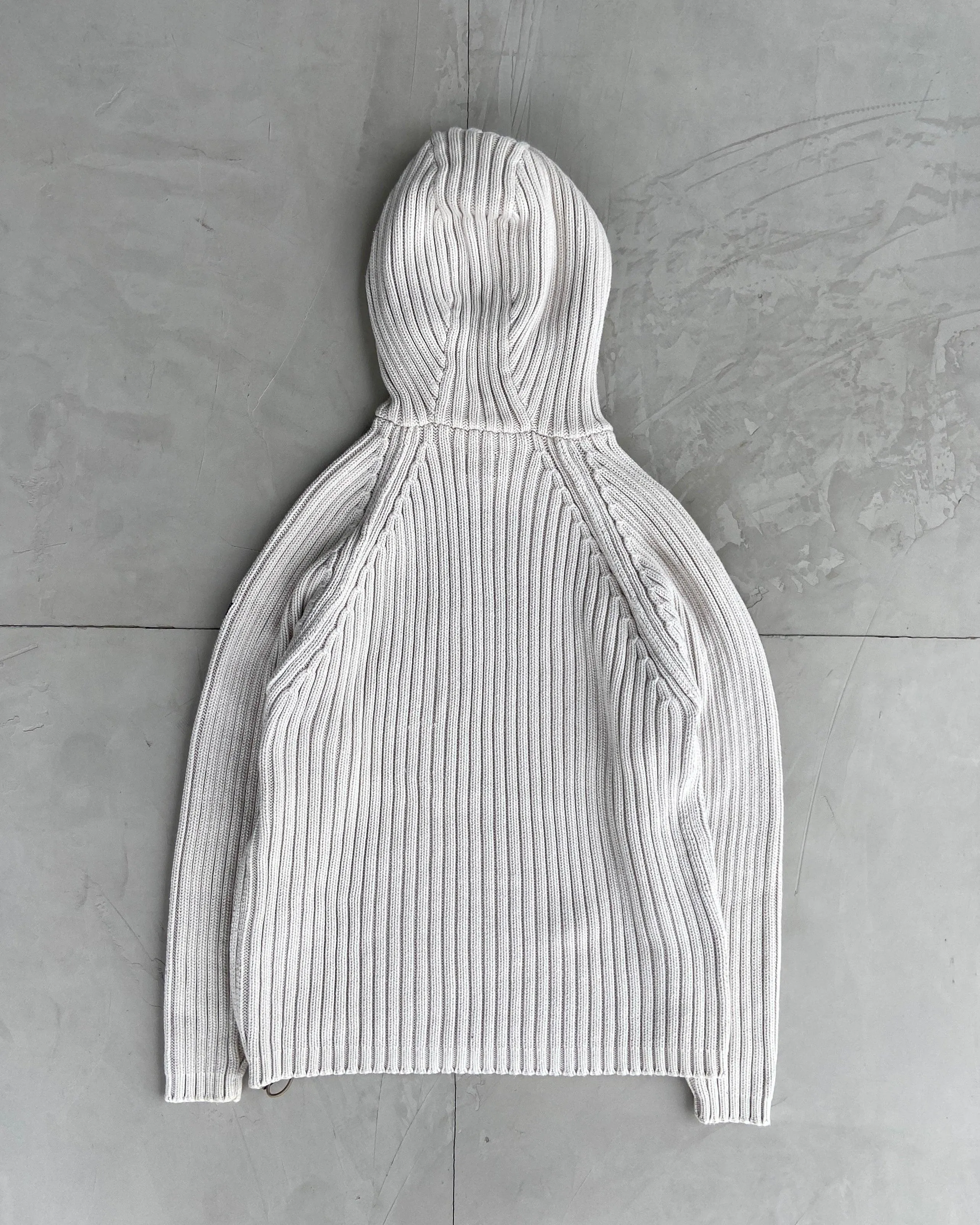 SCHOTT NYC 2000'S KNIT BALACLAVA HOODIE - M/L