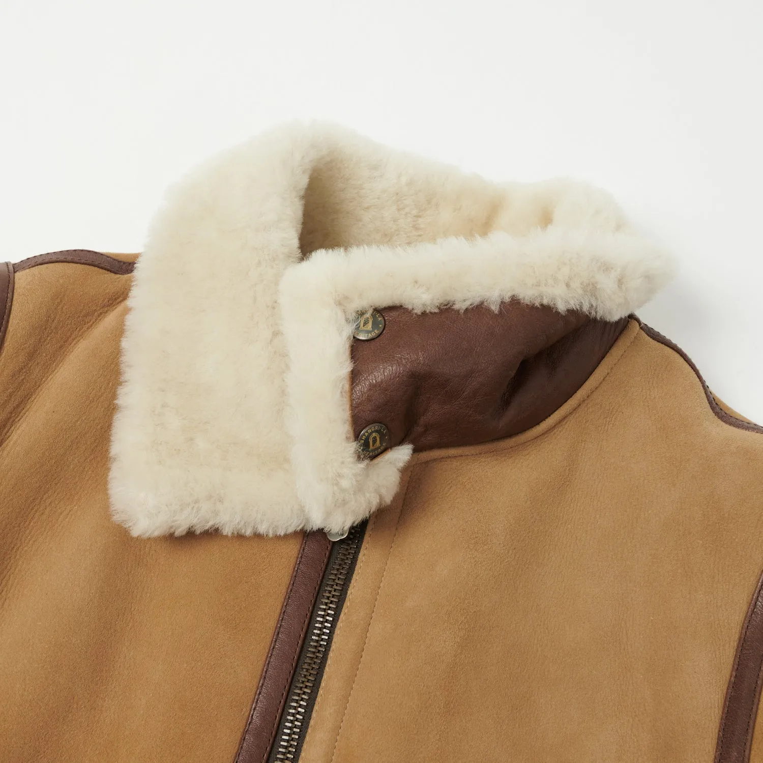 Shangri-La Heritage 'Aviatore' B-3 Shearling Flight Jacket - Sabbia