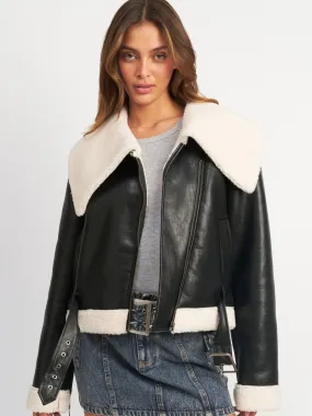 Shearling Moto Jacket