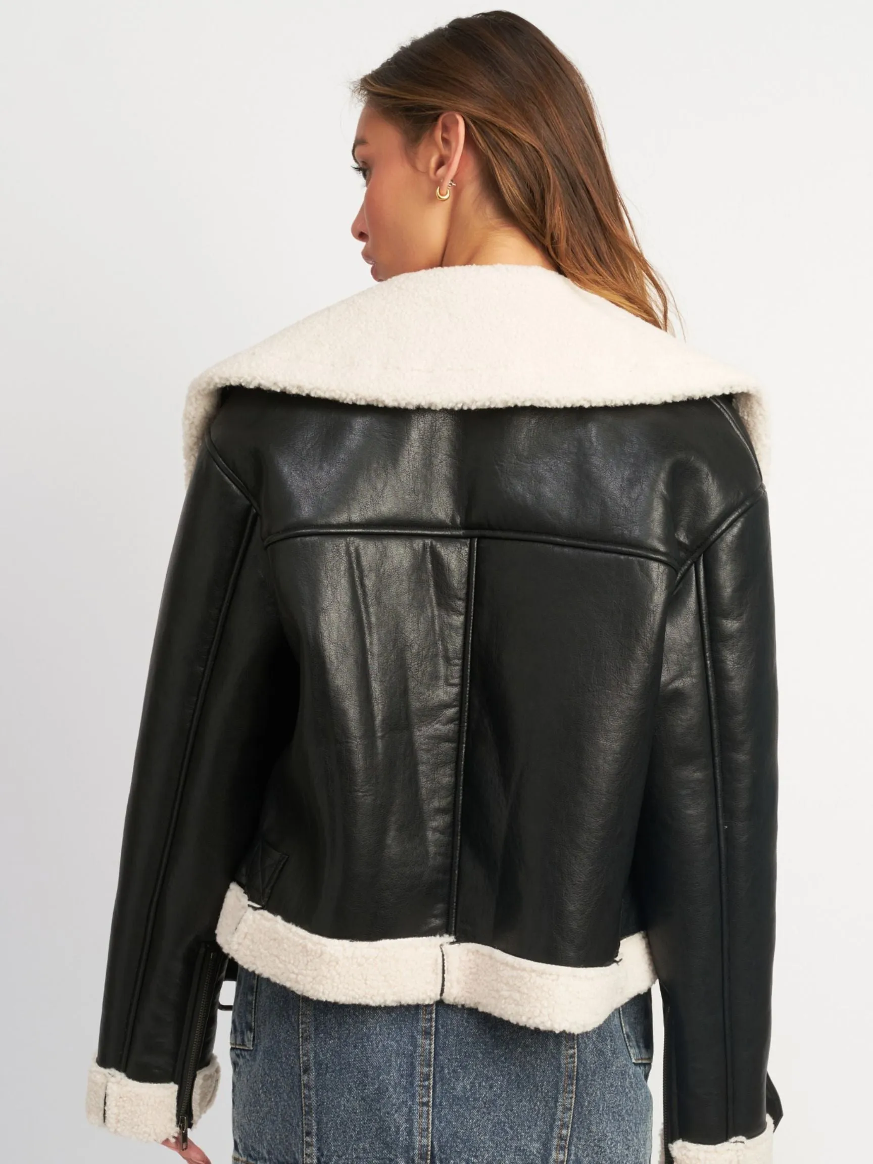 Shearling Moto Jacket