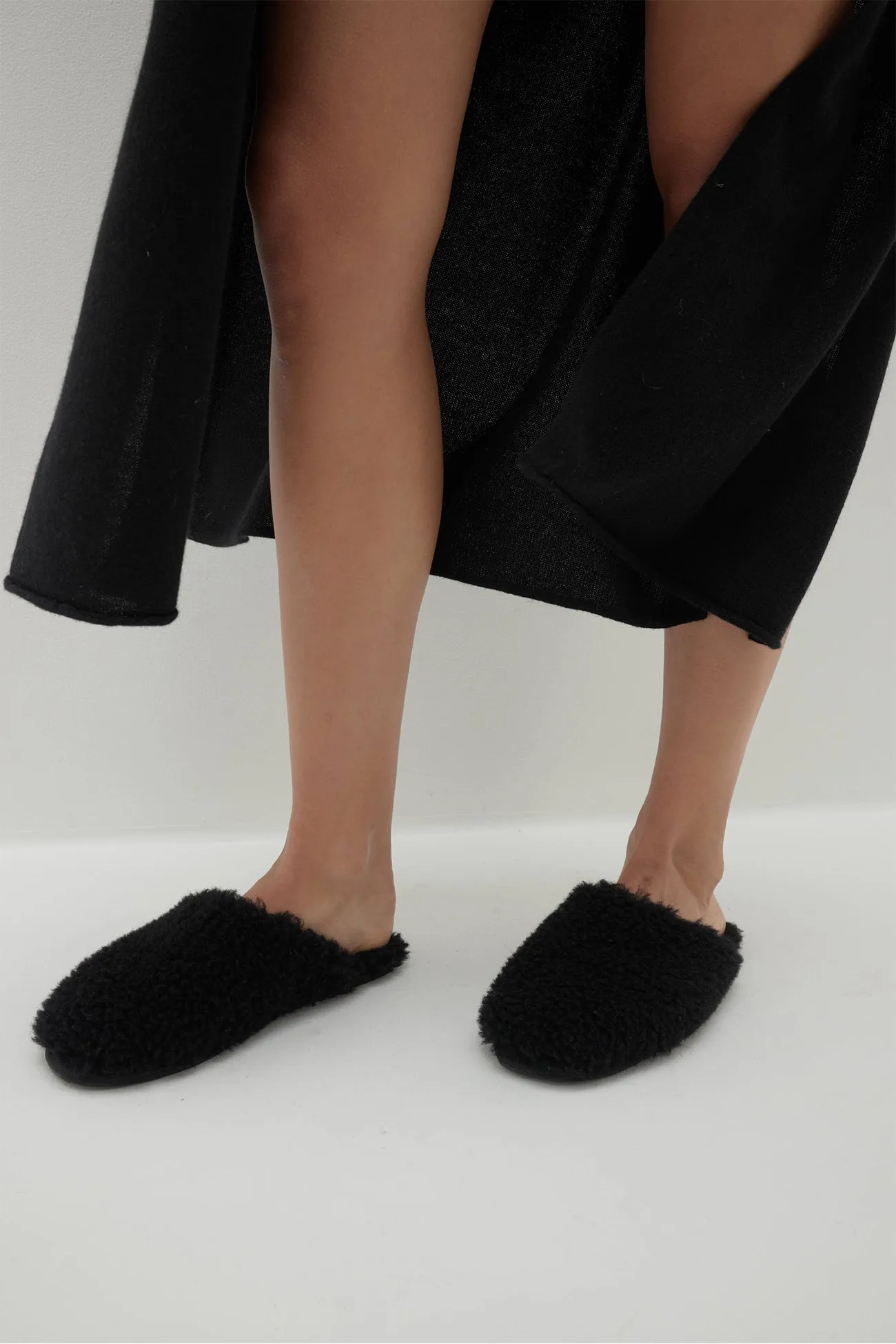 SHEARLING MULE SLIPPERS