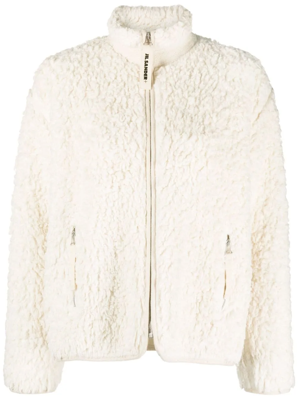 SHEARLING ZIPPED SWEATSHIRT