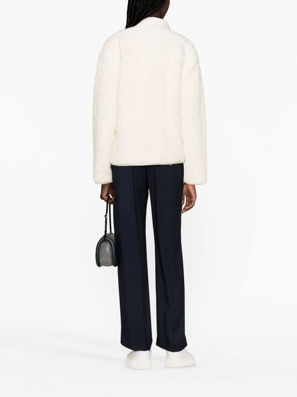 SHEARLING ZIPPED SWEATSHIRT