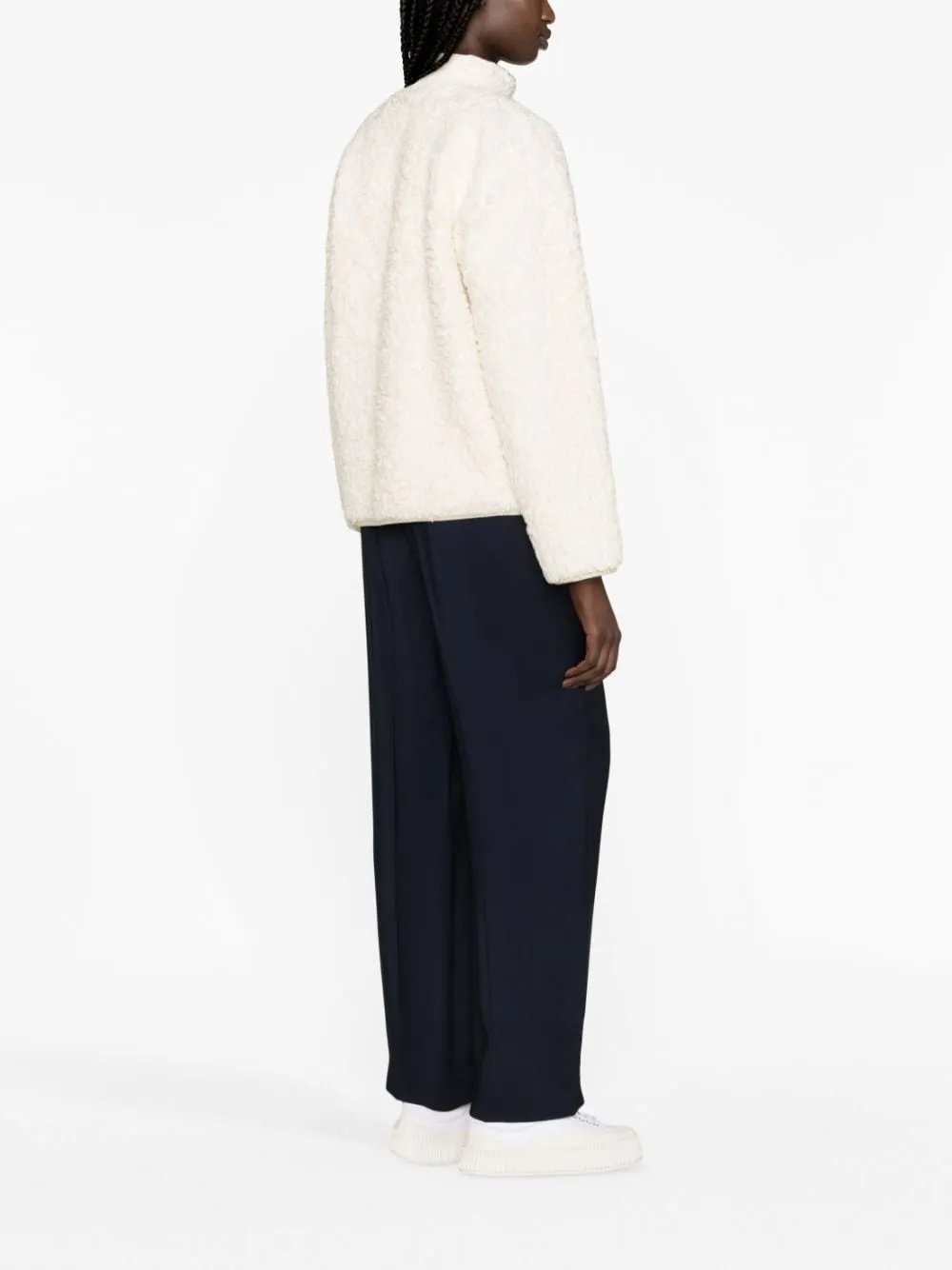 SHEARLING ZIPPED SWEATSHIRT