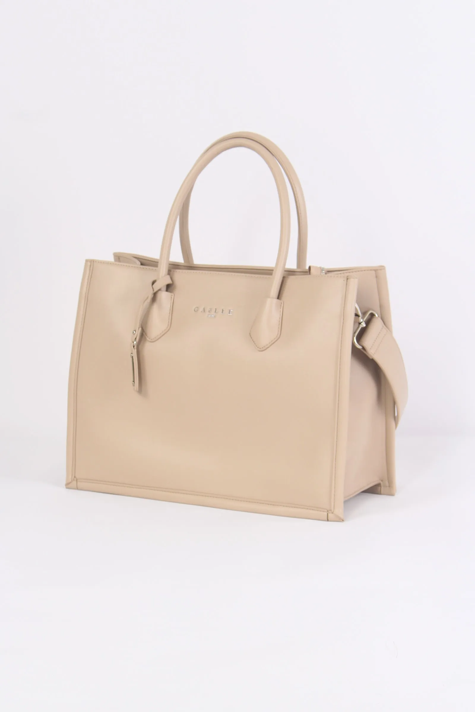 Shopper Ecopelle Liscia Sabbia