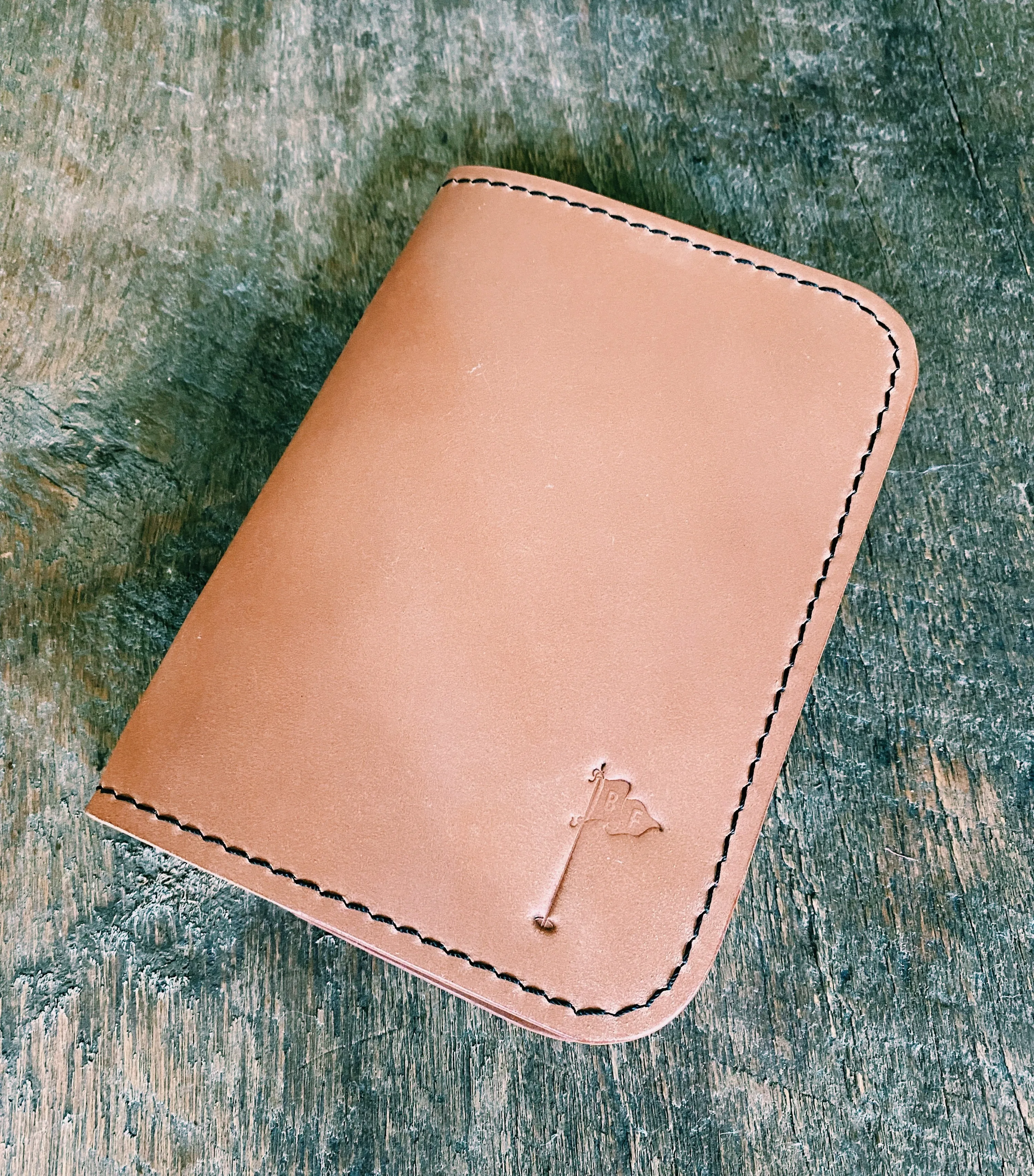 Single Barrel Collection  Minimalist Scorecard Holder in Horween Shell Cordovan Natural