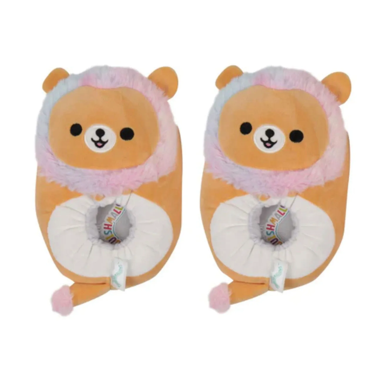 SQUISHMALLOWS Leonard the Lion Slippers - Beige