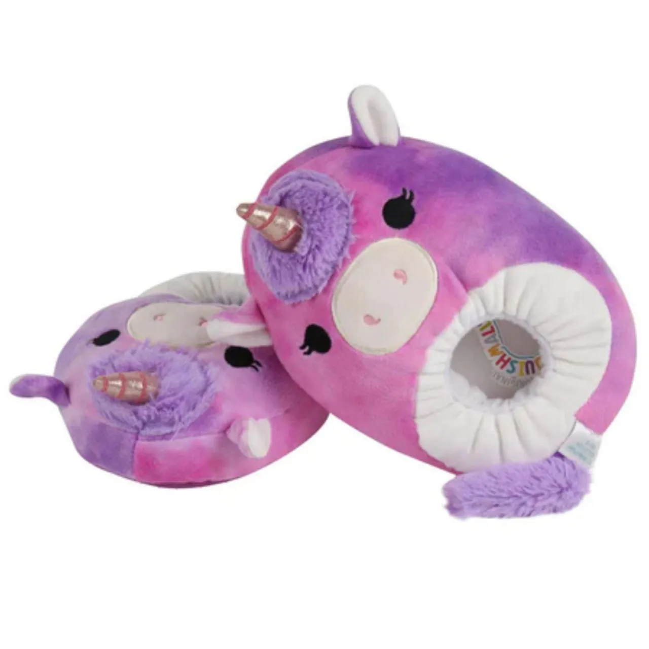 SQUISHMALLOWS Lola the Unicorn Slippers - Purple