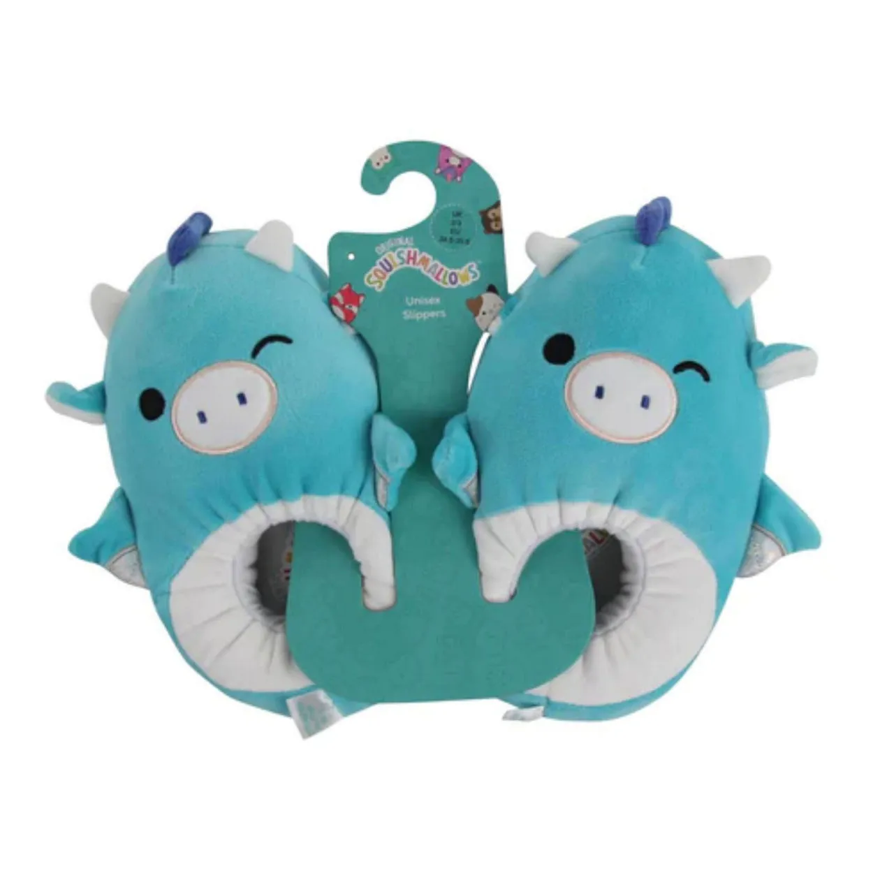 SQUISHMALLOWS Tatiana the Dragon Slippers - Blue