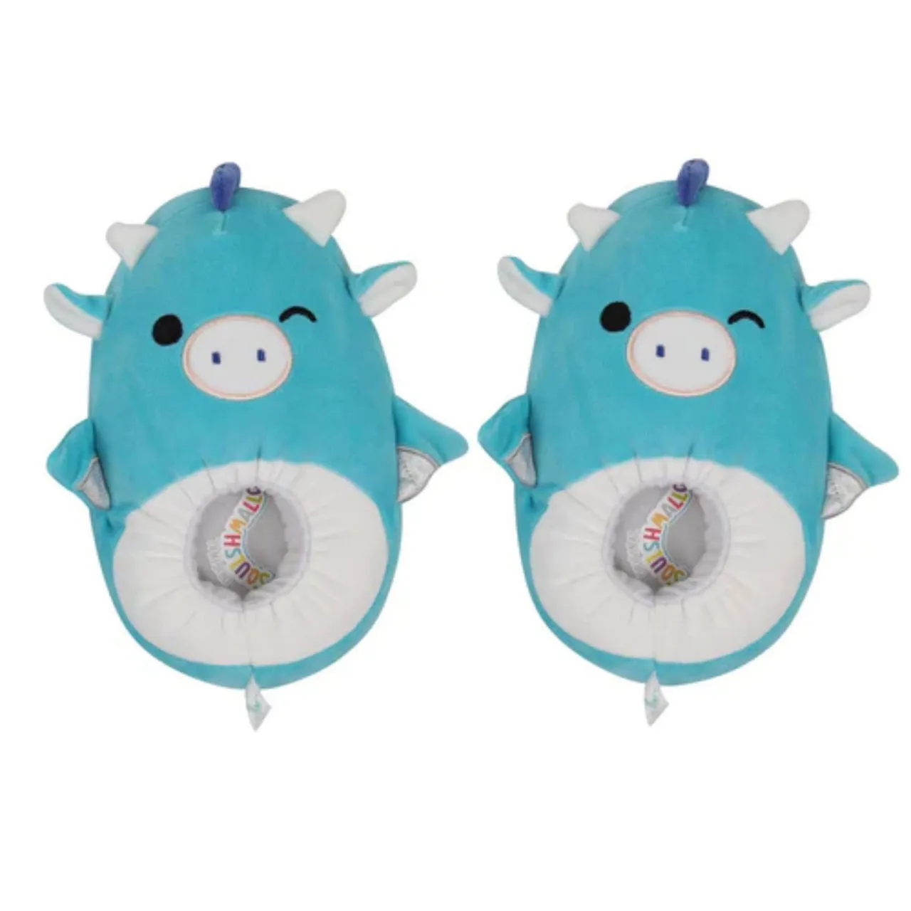 SQUISHMALLOWS Tatiana the Dragon Slippers - Blue