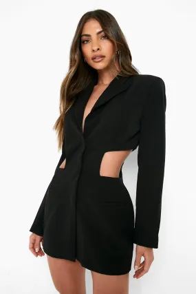 Tailored Fitted Cut Out Blazer