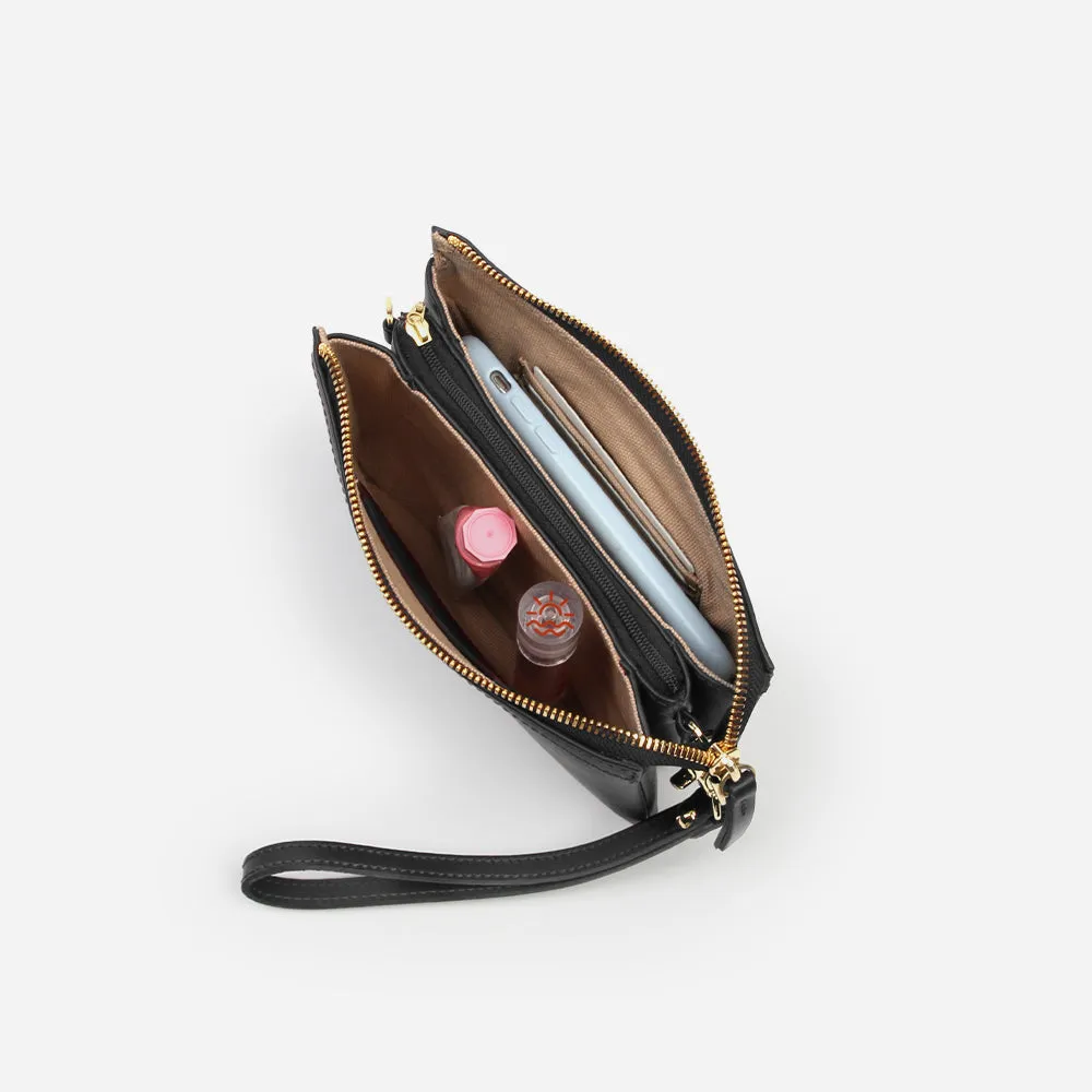 The 3-in-1 Wristlet Biscotti Pebble