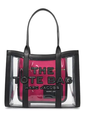 the clear medium tote bag - b 2P4HTT046H03 BLACK