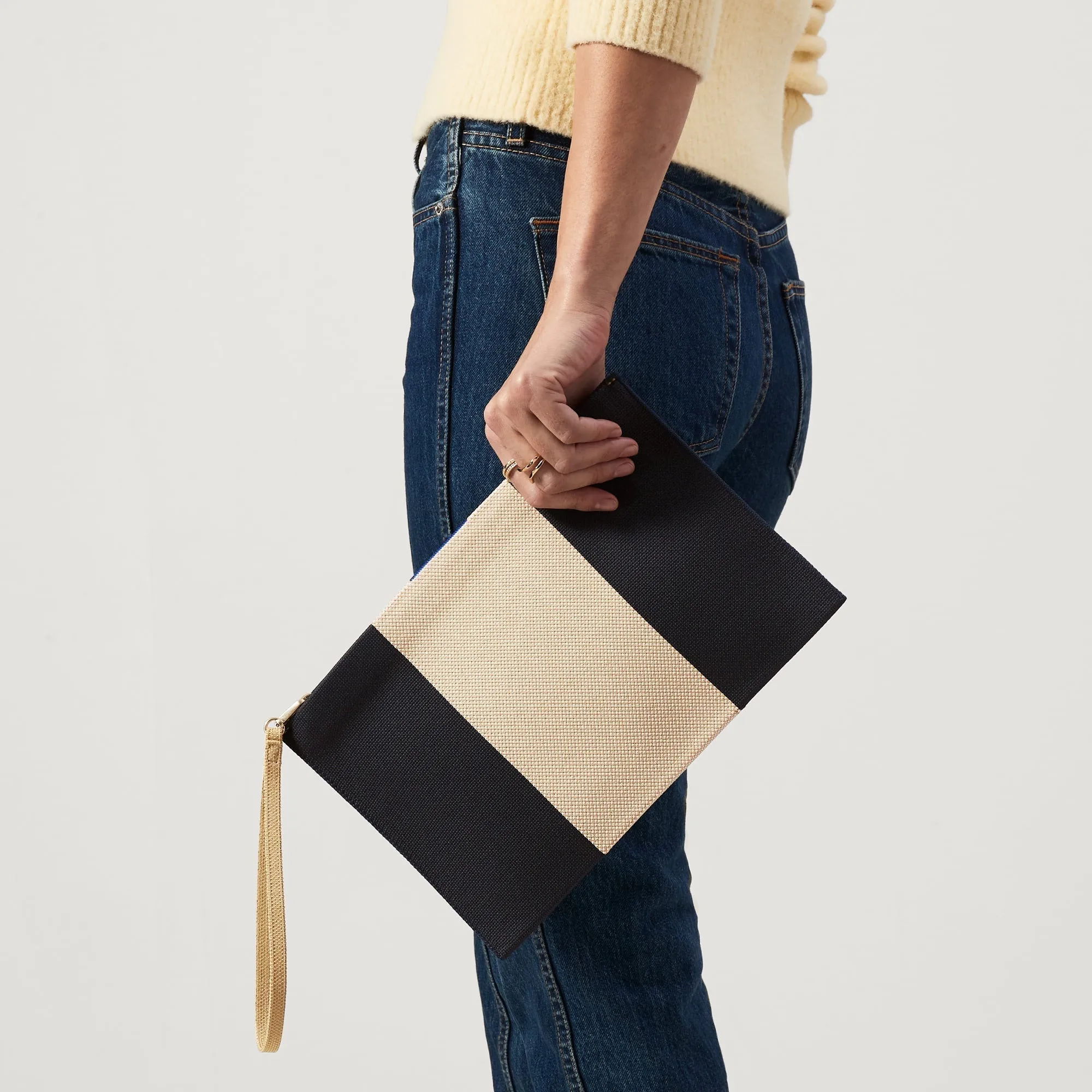 The Wristlet in Ink and Ivory