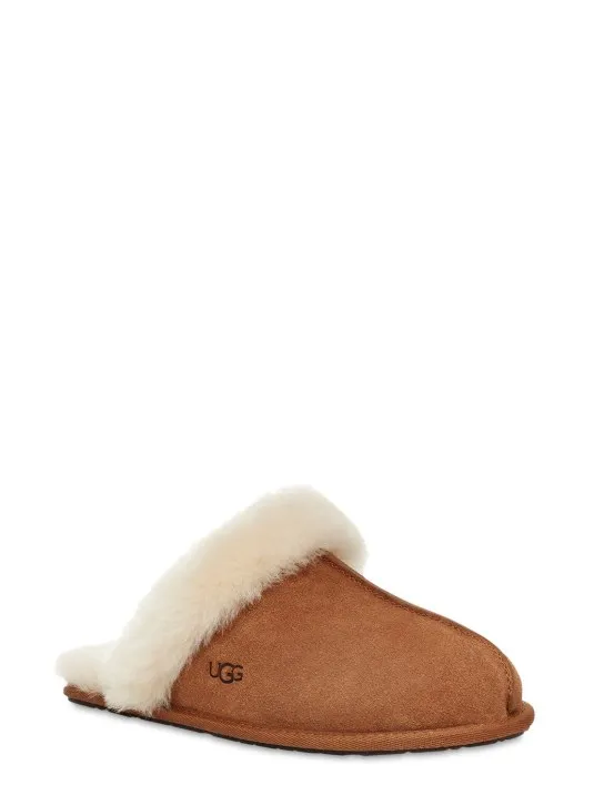 Ugg   10mm Scuffette II suede & shearling mule 