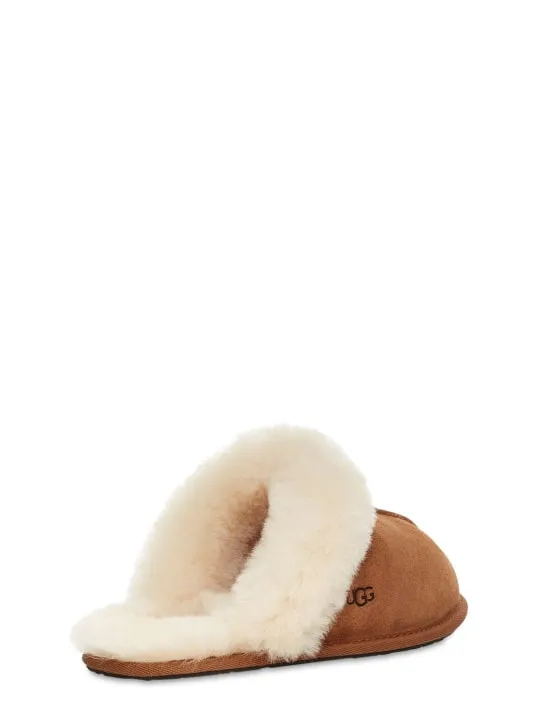 Ugg   10mm Scuffette II suede & shearling mule 