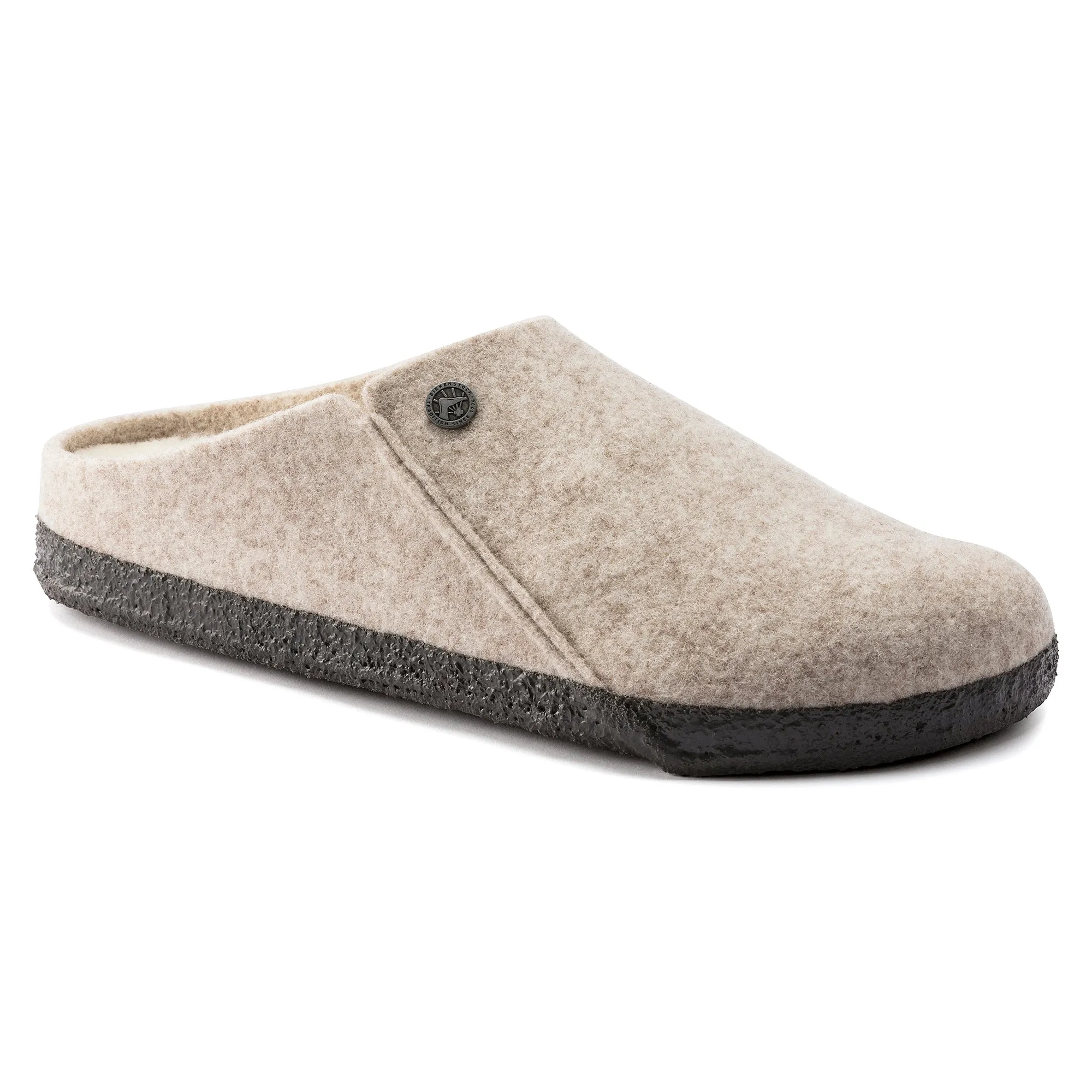 Unisex Birkenstock Zermatt Shearling Wool Felt Slipper Color: Eggnog