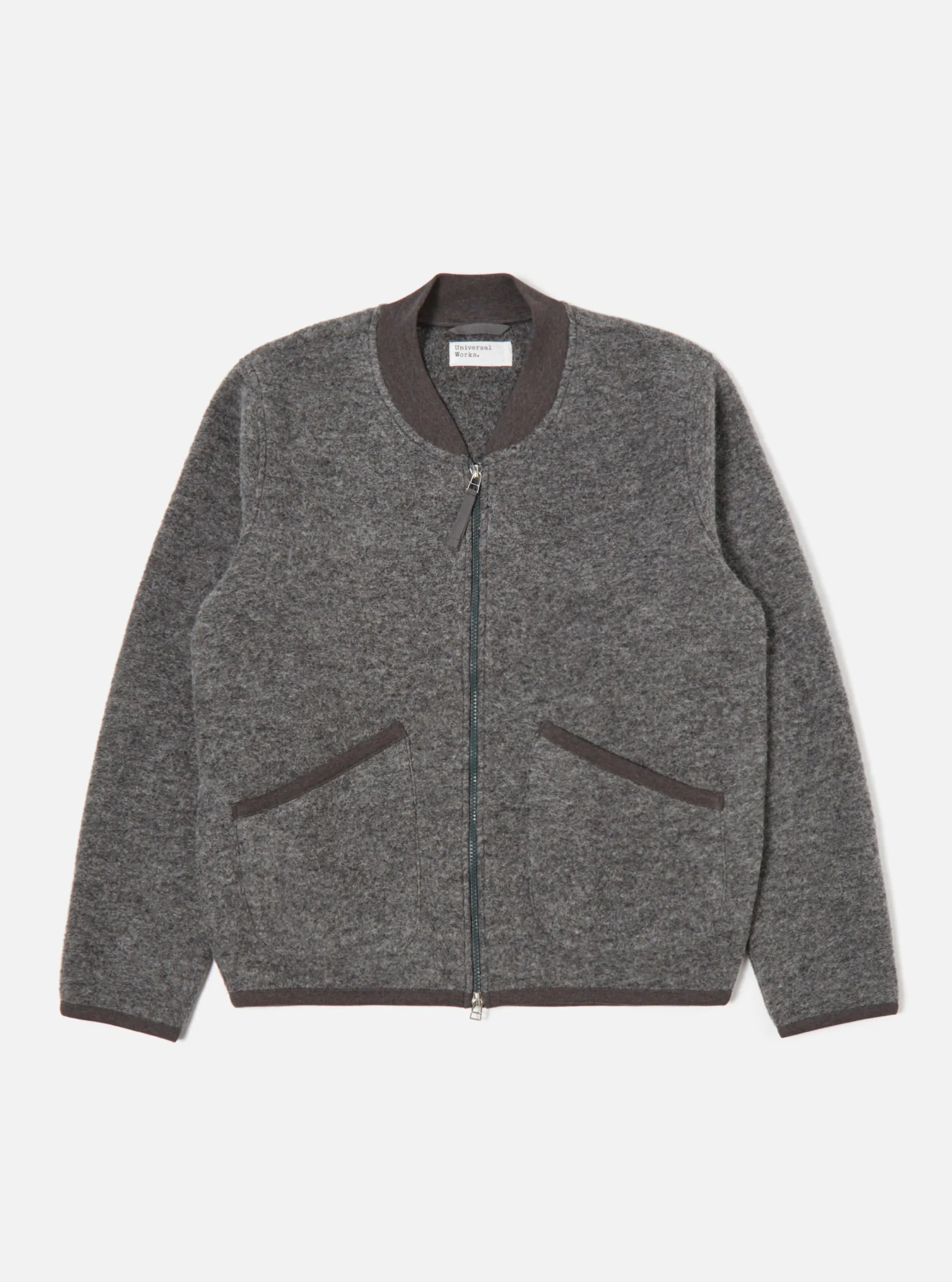 Universal Works - Zip Bomber - Grey Marl