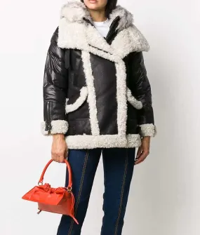 Victoria Shearling Padded Jacket | Womens Shearling Jacket