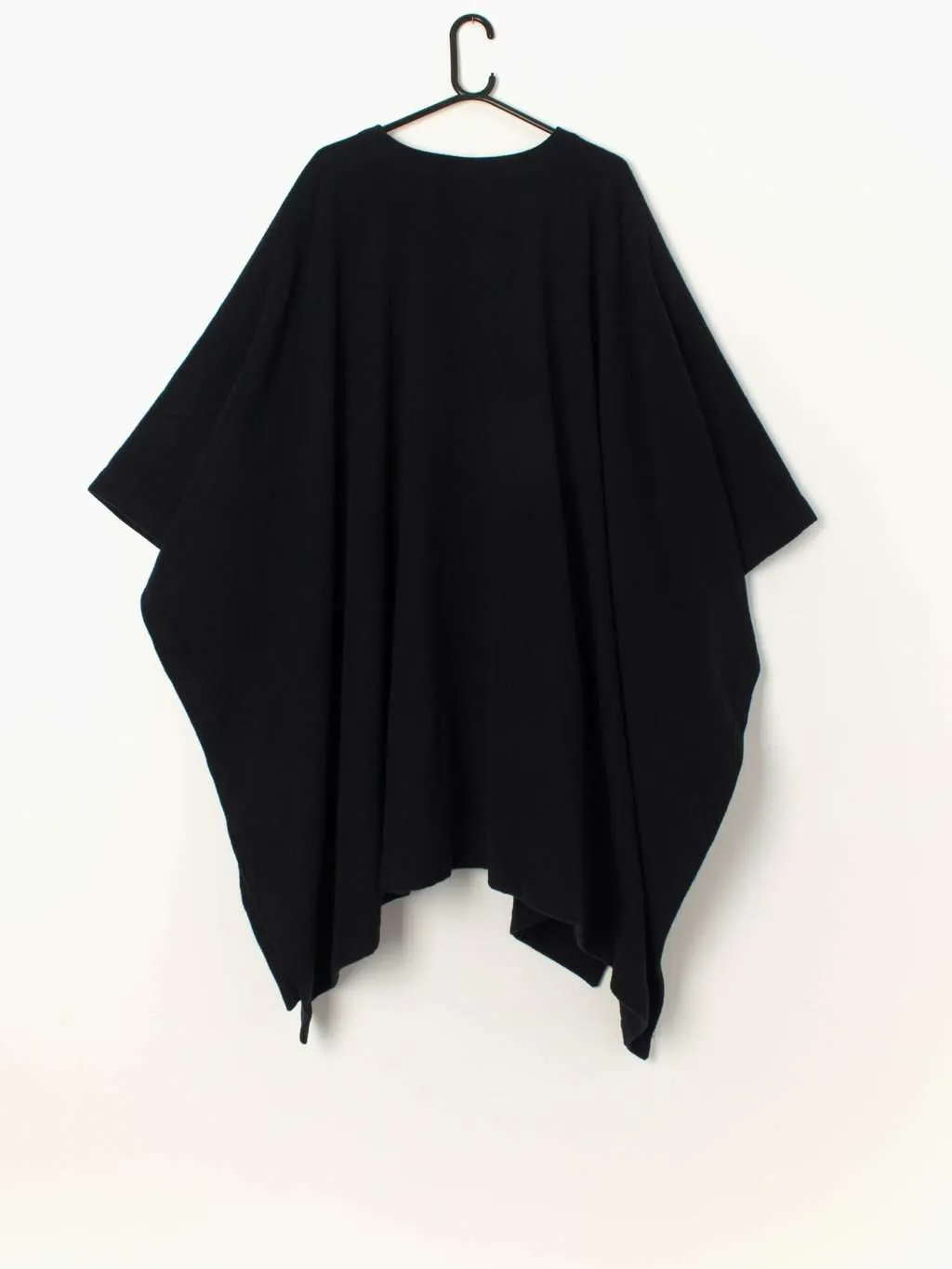 Vintage Aquascutum navy wool and cashmere cape – Free size