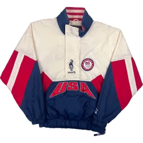 Vintage Starter Atlanta 1996 Olympic Games USA Pullover Anorak Jacket Rare