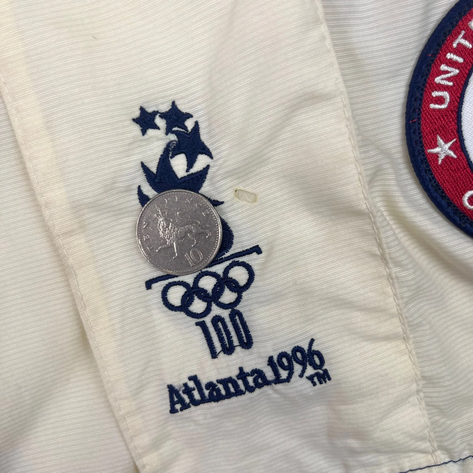 Vintage Starter Atlanta 1996 Olympic Games USA Pullover Anorak Jacket Rare