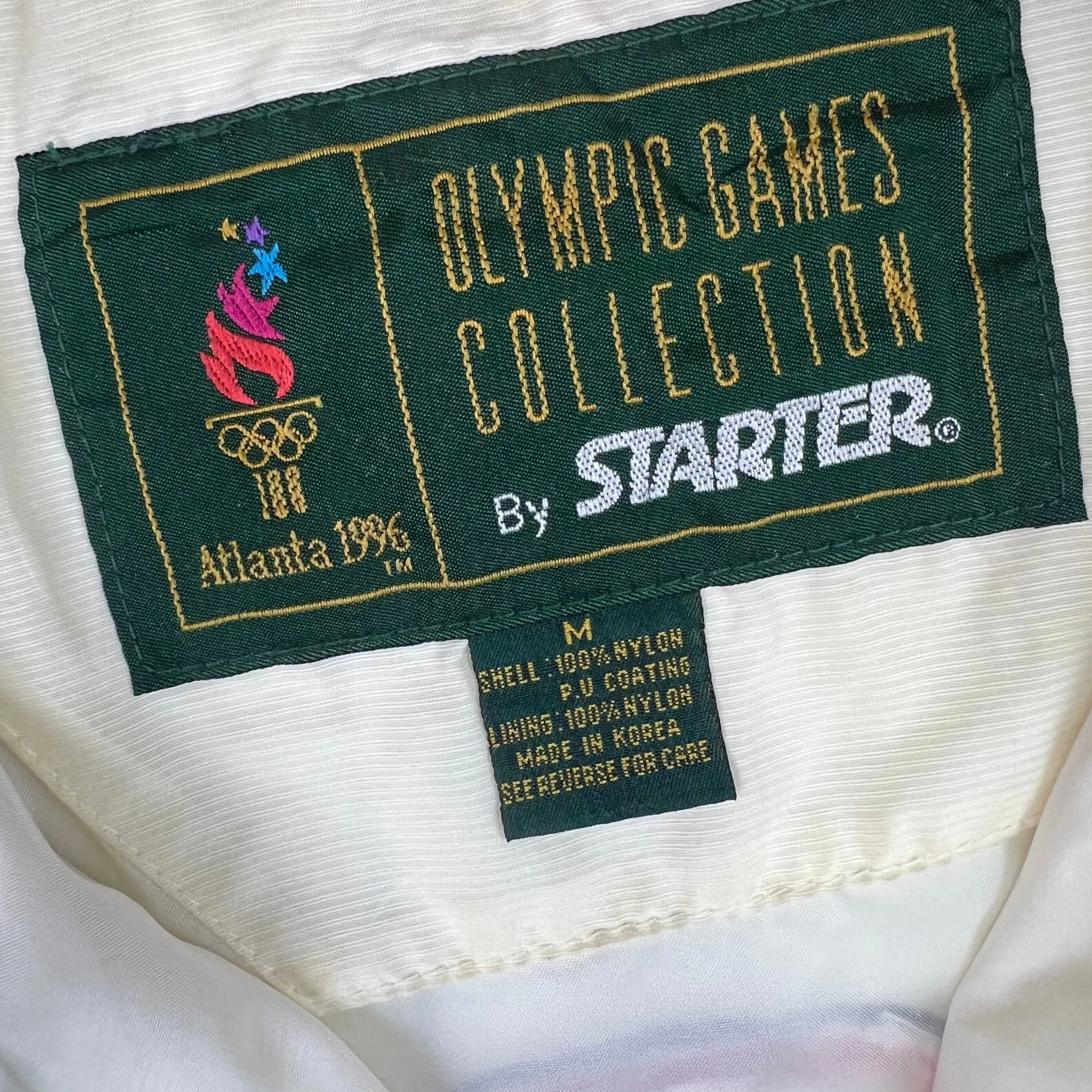 Vintage Starter Atlanta 1996 Olympic Games USA Pullover Anorak Jacket Rare