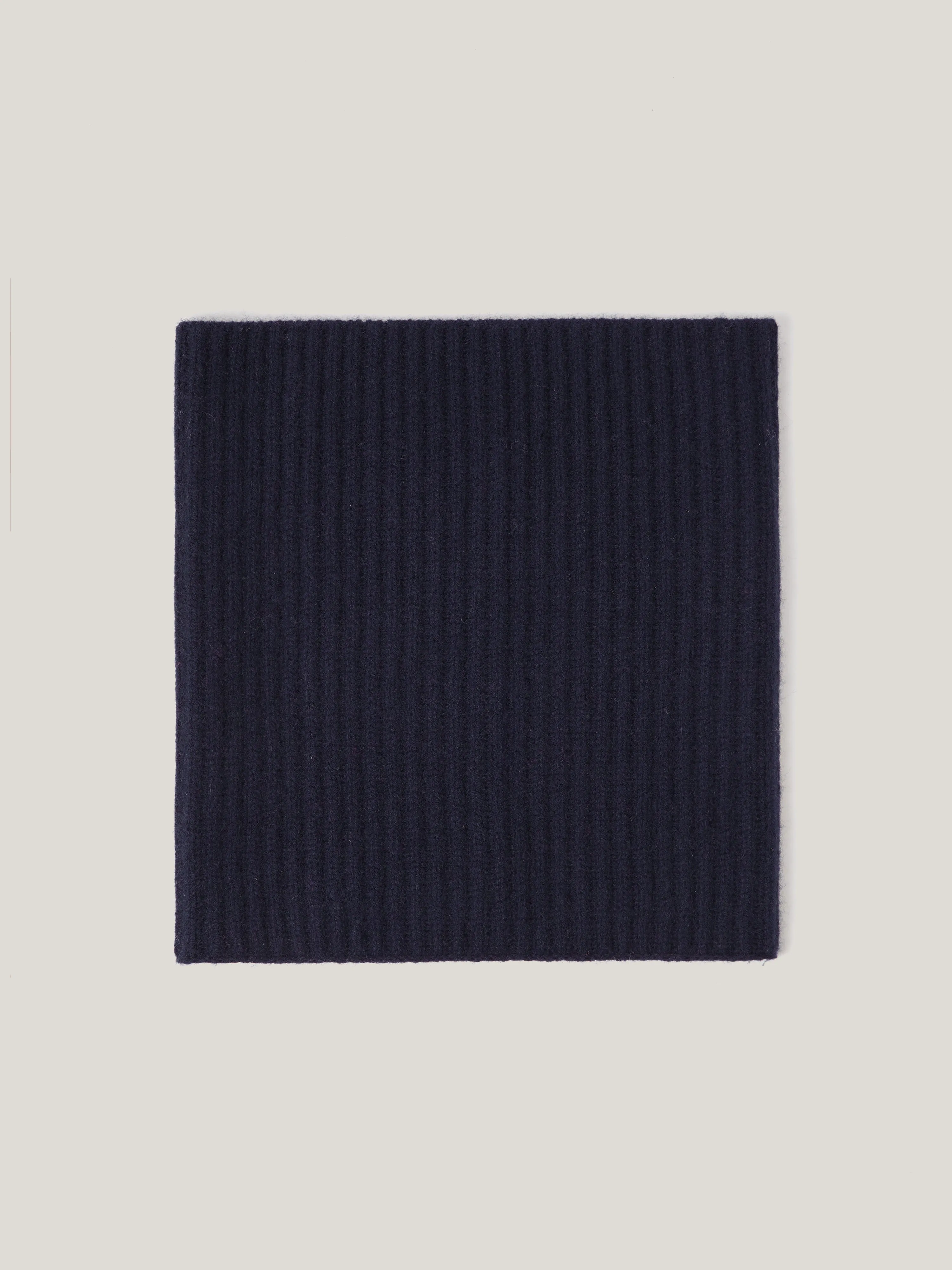 Wool Cashmere Blend Snood | Navy