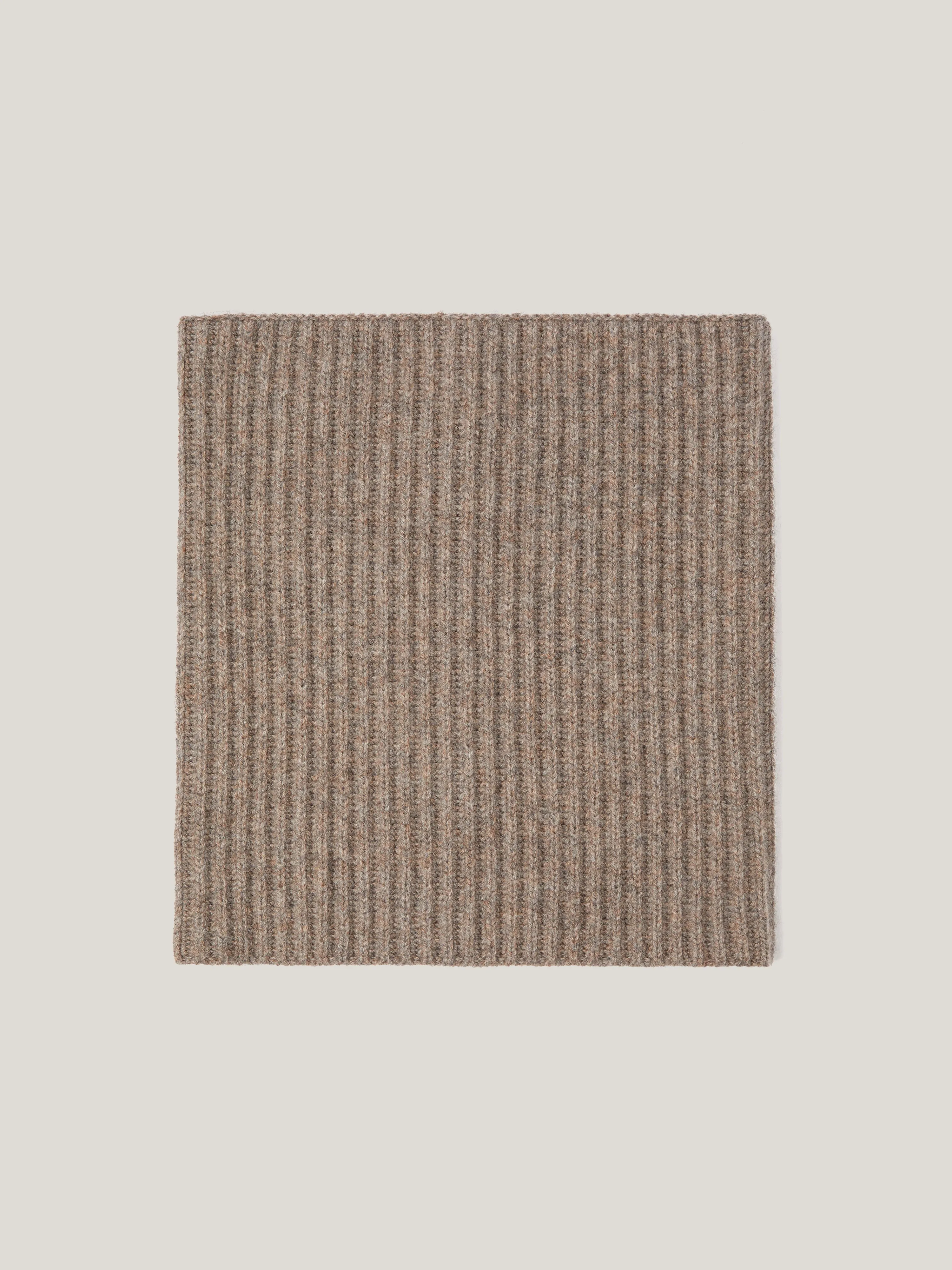 Wool Cashmere Blend Snood | Oatmeal