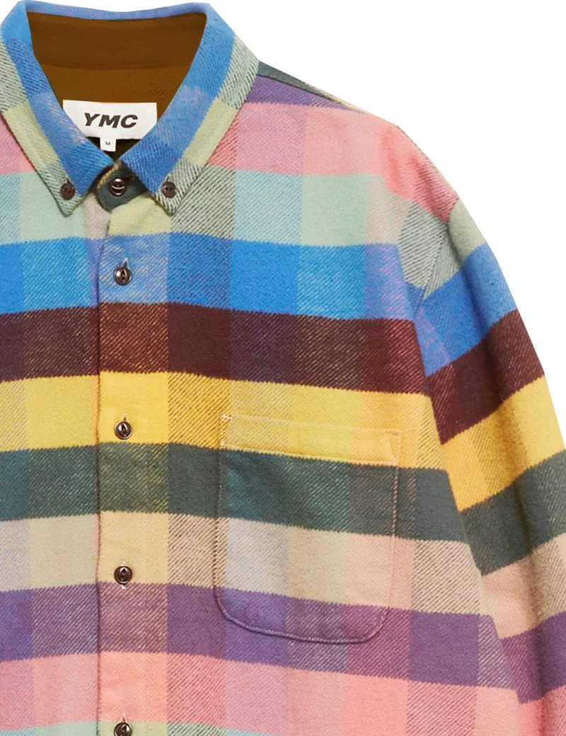 Ymc Dean Plaid Flannel Shirt Multi