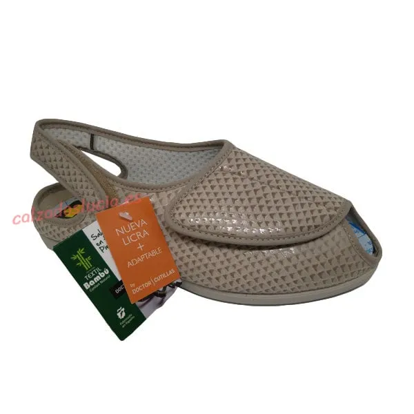 Zapatilla extra ancha con velcro Doctor Cutillas