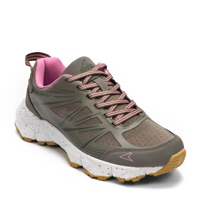 Zapatillas Botín Outdoor Power Alpes Gris claro Mujer